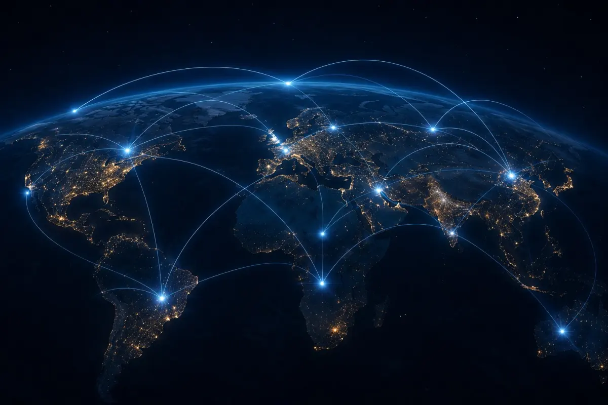 Global network visualization